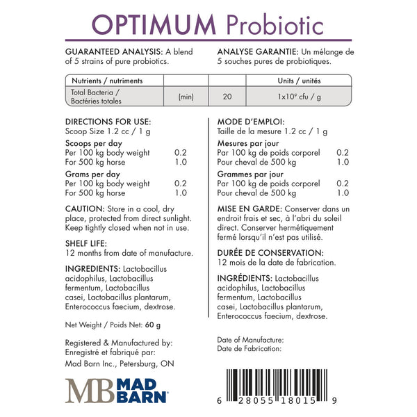 Optimum Probiotic 60g